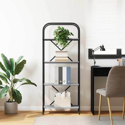 Hyllsystem Grå sonoma 60 x 30 x 146 cm Konstruerat trä