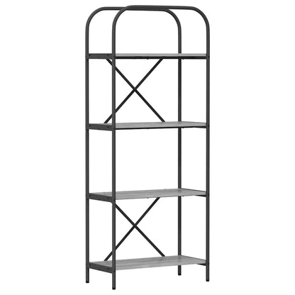 Hyllsystem Grå sonoma 60 x 30 x 146 cm Konstruerat trä