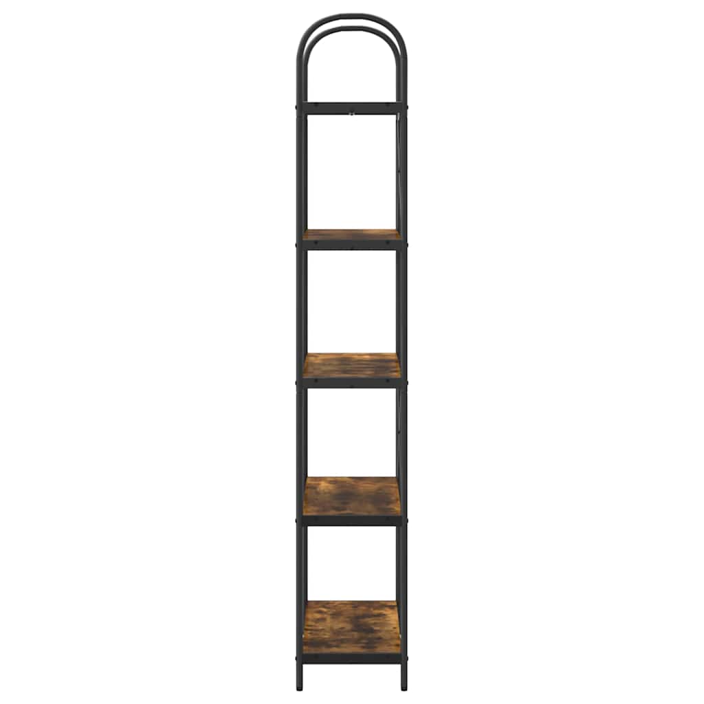 Hyllsystem Rökfärgad ek 80 x 30 x 183 cm Konstruerat trä