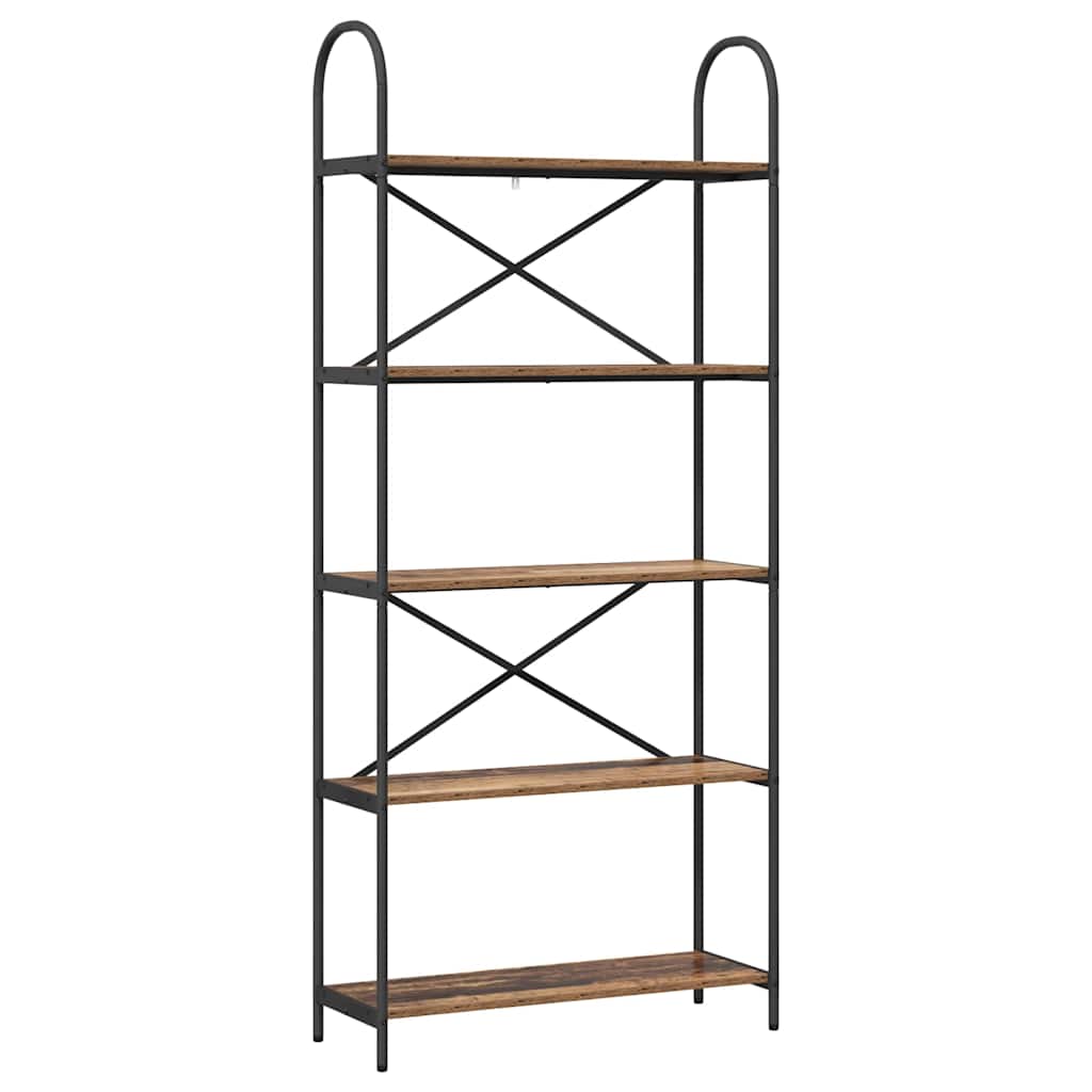 Hyllsystem Gammalt trä 80 x 30 x 183 cm Konstruerat trä