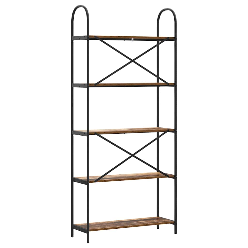 Hyllsystem Gammalt trä 80 x 30 x 183 cm Konstruerat trä