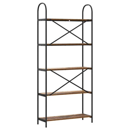 Hyllsystem Gammalt trä 80 x 30 x 183 cm Konstruerat trä