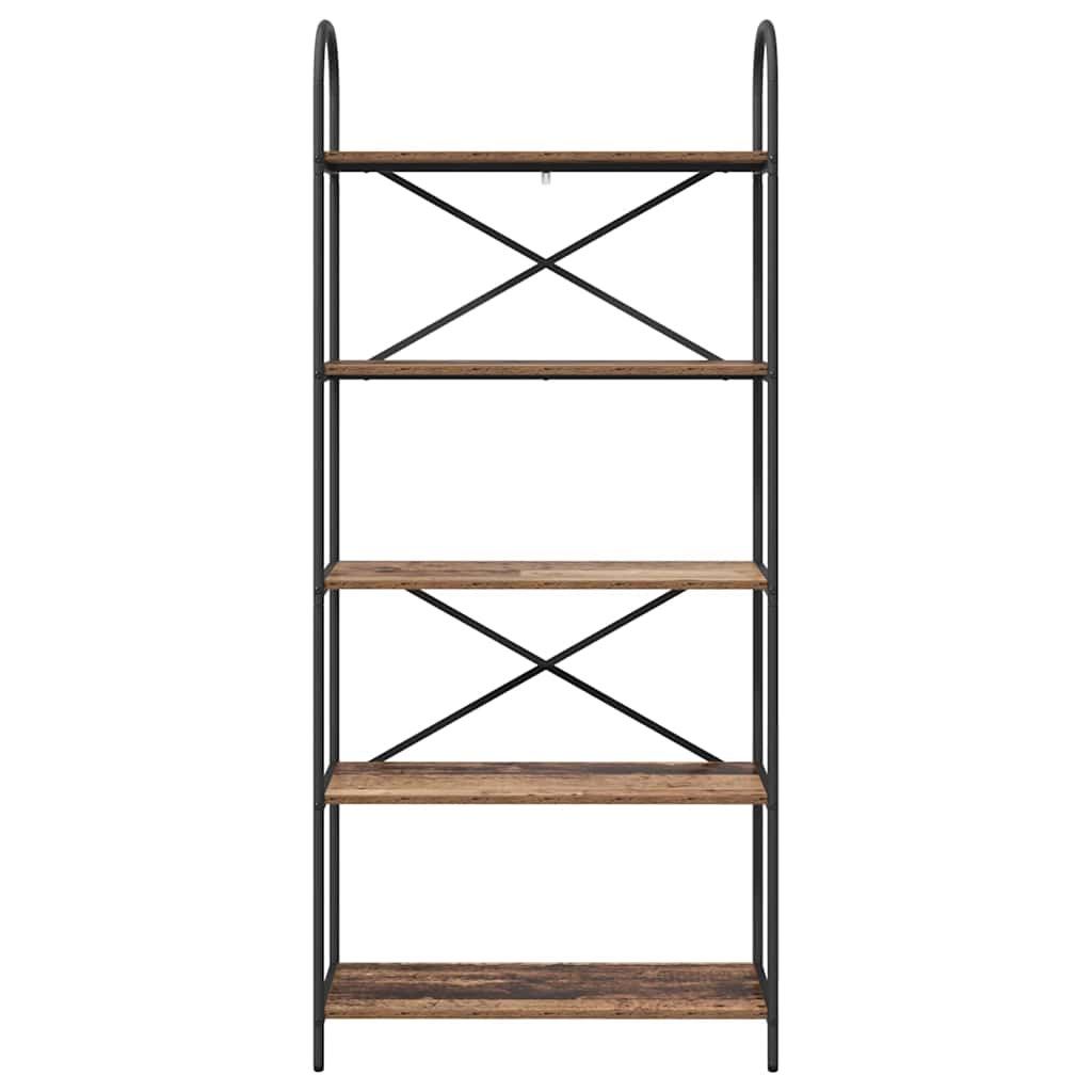 Hyllsystem Gammalt trä 80 x 30 x 183 cm Konstruerat trä