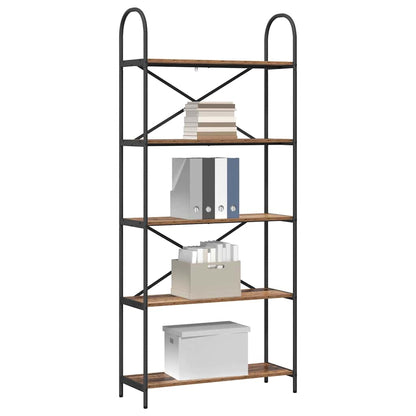 Hyllsystem Gammalt trä 80 x 30 x 183 cm Konstruerat trä