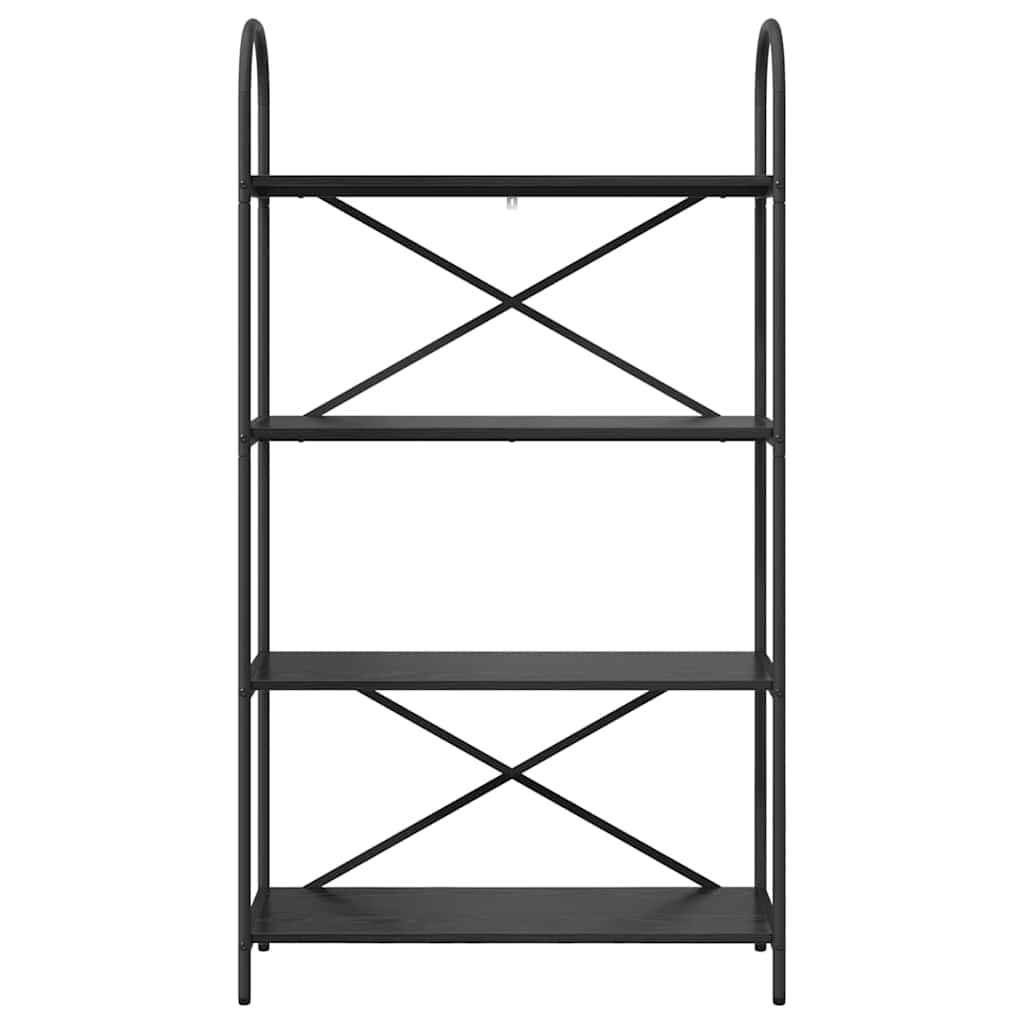 Hyllsystem Svart Ek 80 x 30 x 146 cm Konstruerat trä