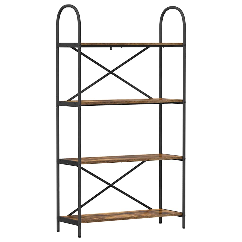 Hyllsystem Rökfärgad ek 80 x 30 x 146 cm Konstruerat trä