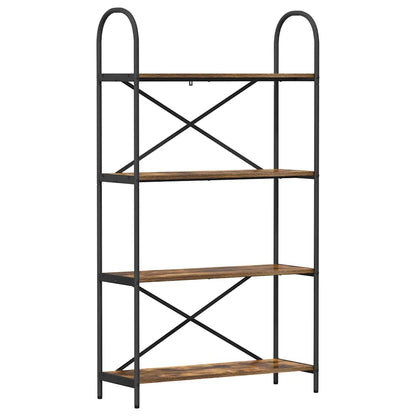 Hyllsystem Rökfärgad ek 80 x 30 x 146 cm Konstruerat trä