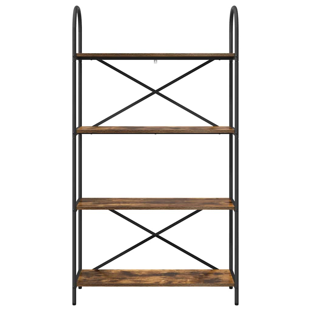 Hyllsystem Rökfärgad ek 80 x 30 x 146 cm Konstruerat trä