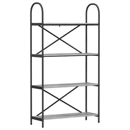 Hyllsystem Grå sonoma 80 x 30 x 146 cm Konstruerat trä