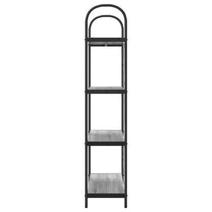 Hyllsystem Grå sonoma 80 x 30 x 146 cm Konstruerat trä