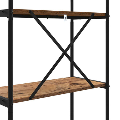 Hyllsystem Gammalt trä 80 x 30 x 146 cm Konstruerat trä