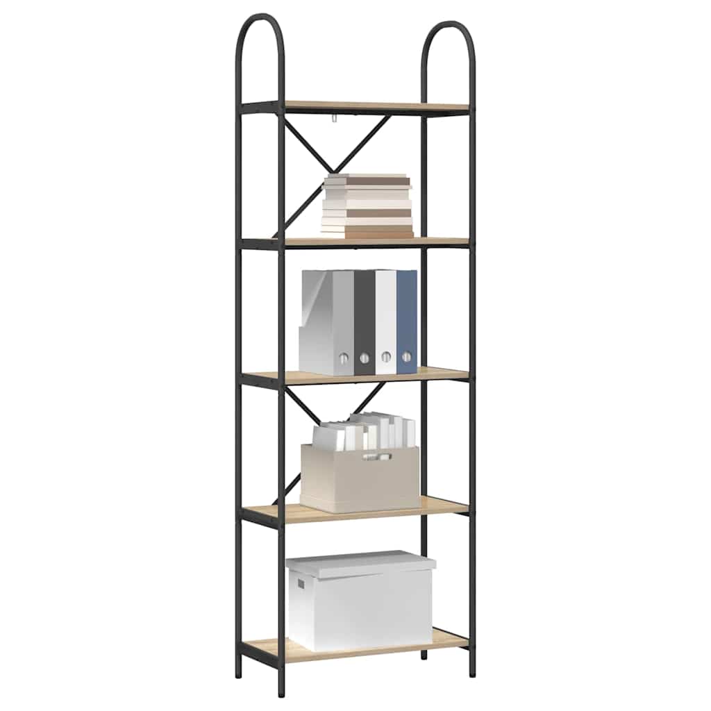 Hyllsystem Sonoma ek 60 x 30 x 183 cm Konstruerat trä