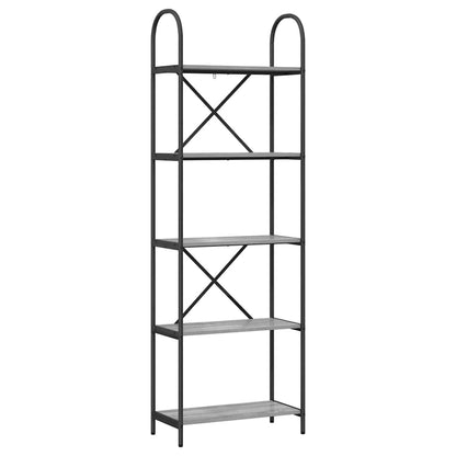 Hyllsystem Grå sonoma 60 x 30 x 183 cm Konstruerat trä