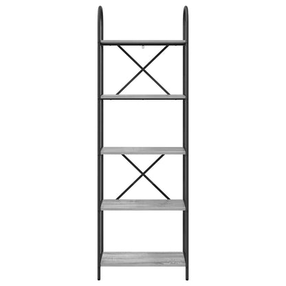 Hyllsystem Grå sonoma 60 x 30 x 183 cm Konstruerat trä