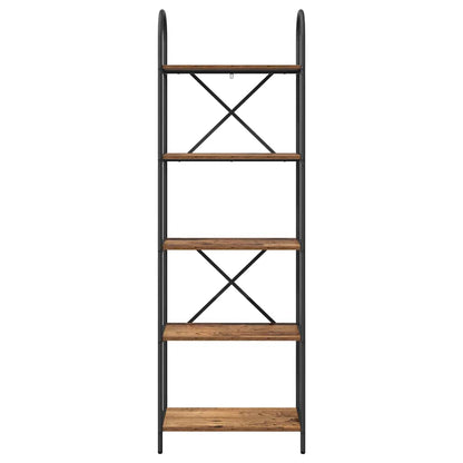 Hyllsystem Gammalt trä 60 x 30 x 183 cm Konstruerat trä