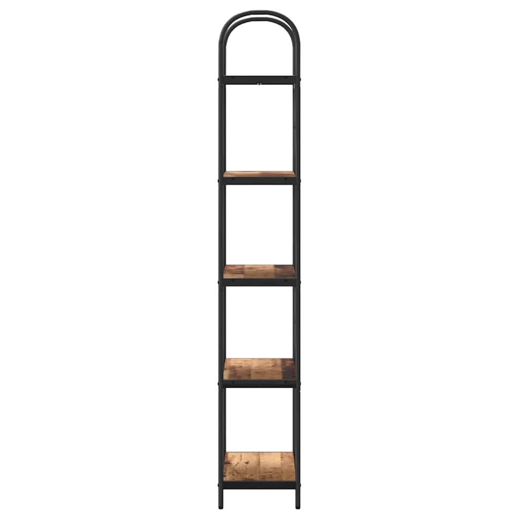 Hyllsystem Gammalt trä 60 x 30 x 183 cm Konstruerat trä
