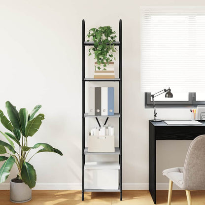 Hyllsystem Grå sonoma 40 x 30 x 183 cm Konstruerat trä