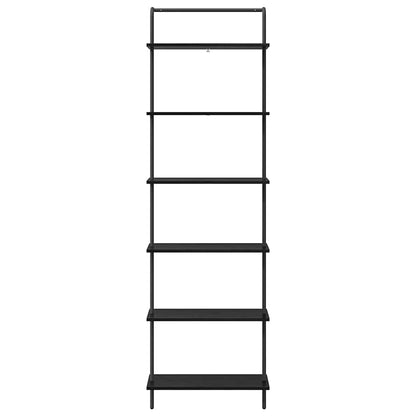Hyllsystem Svart ek 60 x 24 x 203 cm Konstruerat trä