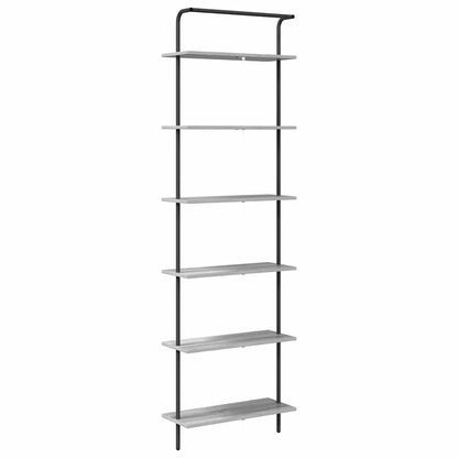 Hyllsystem Grå sonoma 60 x 24 x 203 cm Konstruerat trä