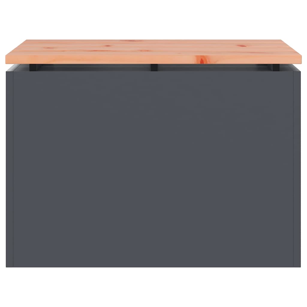 Trädgårdsbänk Antracit 60 x 40 x 43 cm Stål