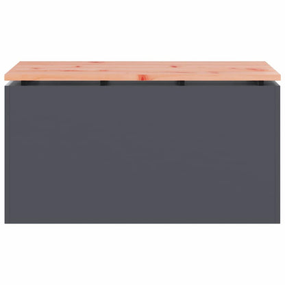 Trädgårdsbänk Antracit 80 x 40 x 43 cm Stål