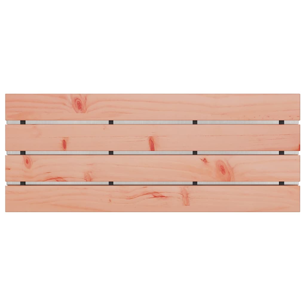 Trädgårdsbänk Silver 100 x 40 x 43 cm Rostfritt stål