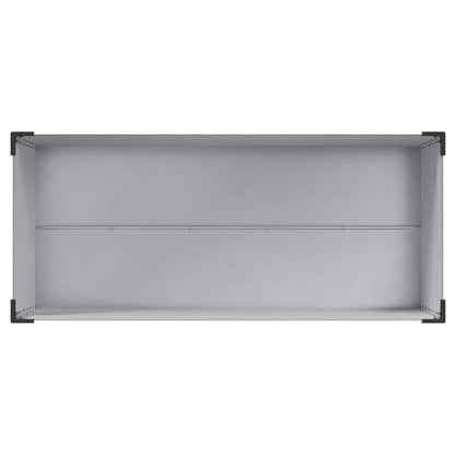 Trädgårdsplanterare Ljusbrun 100 x 45 x 90 cm Galvaniserat Stål