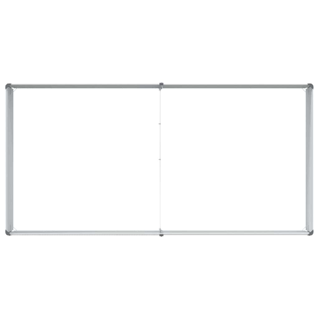 Upphöjd odlingslåda Ljusbrun 160 x 80 x 45 cm Galvaniserat stål