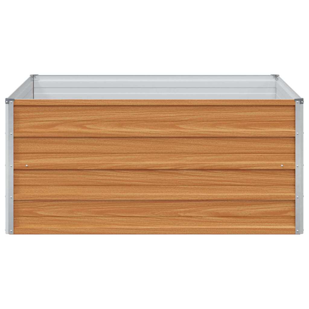 Upphöjd odlingslåda Ljusbrun 100 x 100 x 45 cm