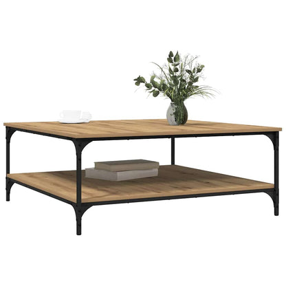 Kaffeebord artisan ek 100 x 100 x 40 cm Konstruerat trä