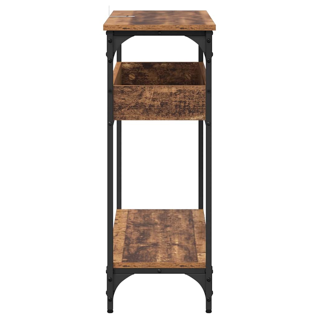 Konsolbord Gammalt trä 100 x 29 x 75 cm Konstruerat trä