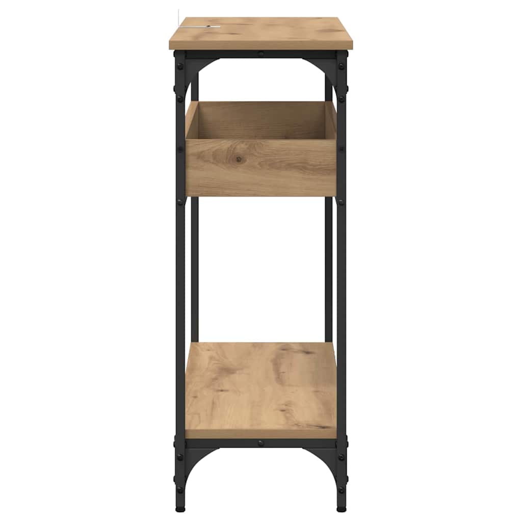 Konsolbord artisan ek 100 x 29 x 75 cm Konstruerat trä