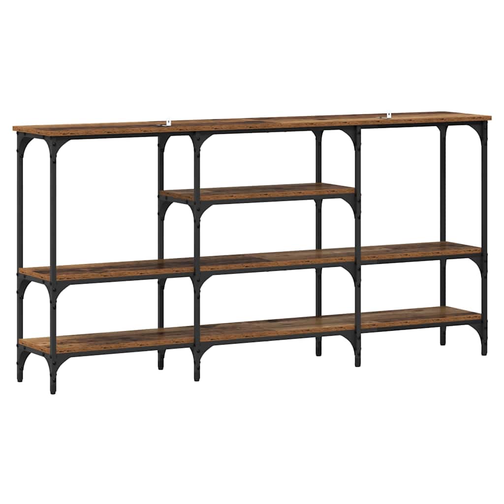 Konsolbord Gammalt trä 160 x 29 x 80 cm Konstruerat trä