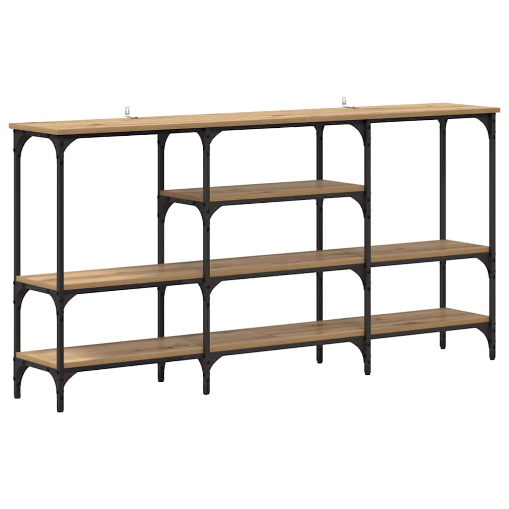 Konsolbord artisan ek 160 x 29 x 80 cm Konstruerat trä
