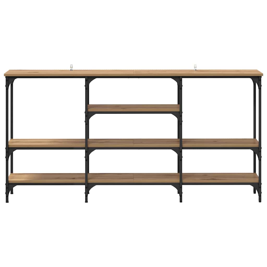 Konsolbord artisan ek 160 x 29 x 80 cm Konstruerat trä