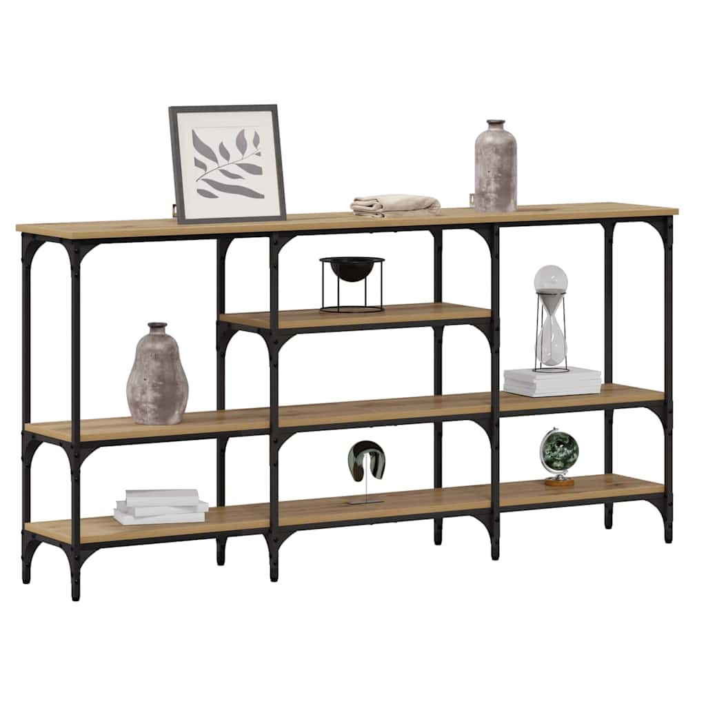 Konsolbord artisan ek 160 x 29 x 80 cm Konstruerat trä