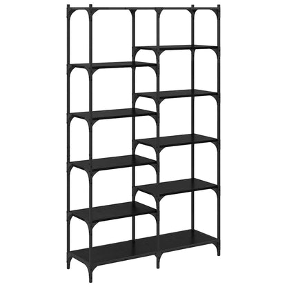 Hyllsystem Svart ek 100 x 32 x 170 cm Konstruerat trä
