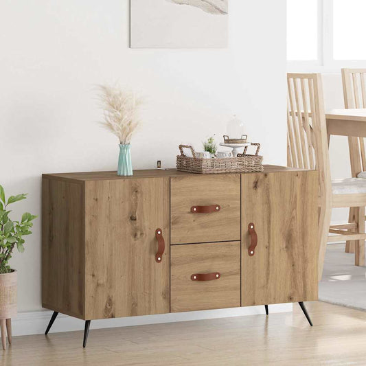 Sideboard med låda Artisan Ek 100 x 36 x 60 cm Konstruerat trä
