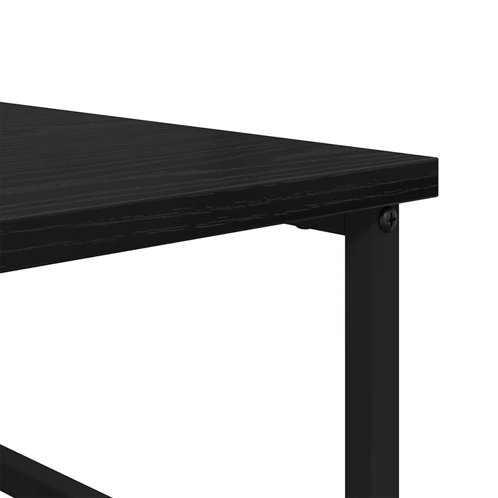 Hyllsystem Svart Ek 50 x 33 x 153 cm Konstruerat trä