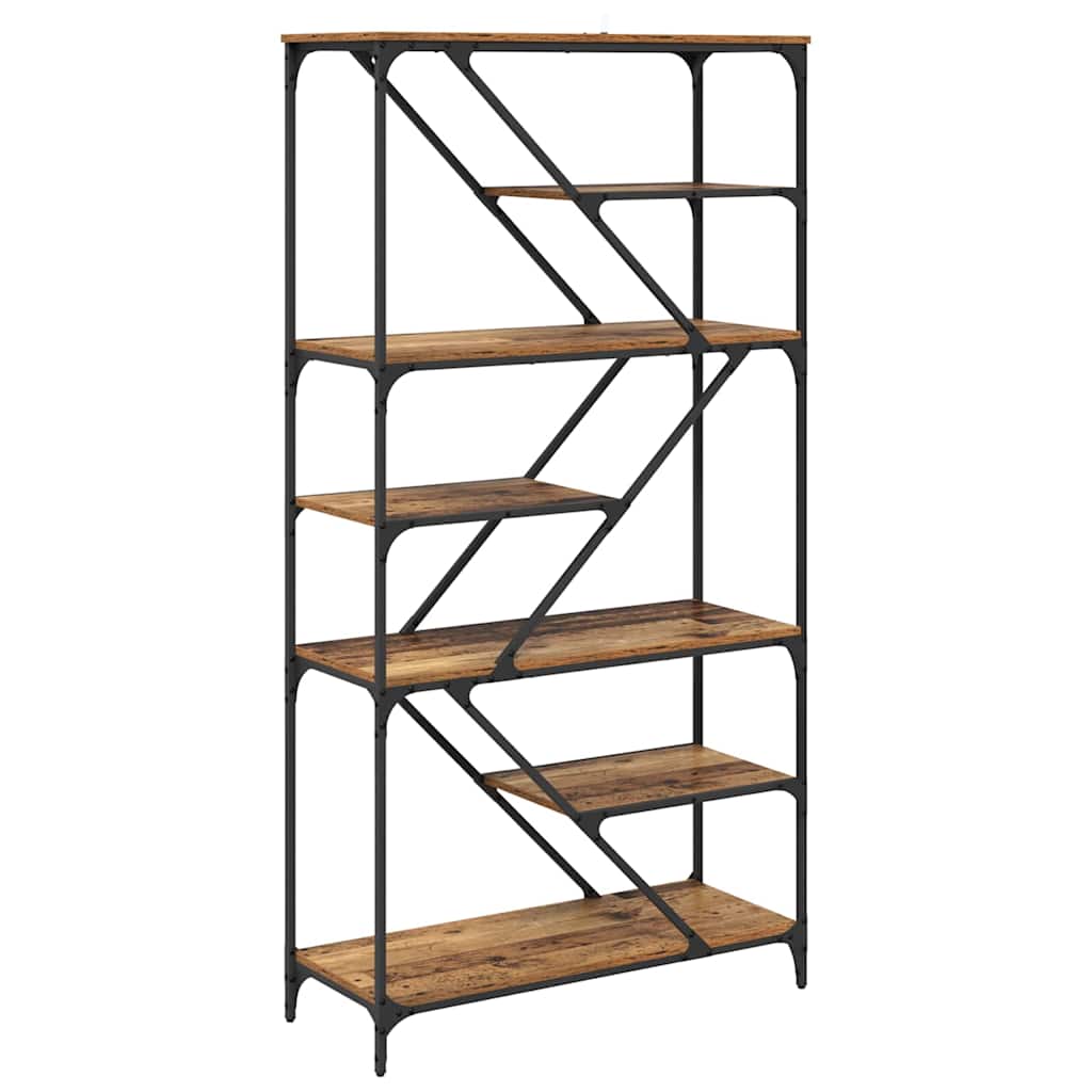 Hyllsystem Gammalt trä 91 x 36 x 176 cm Konstruerat trä