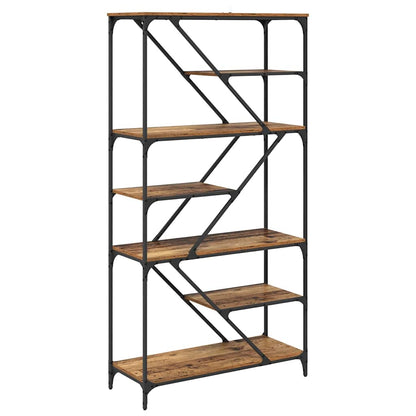 Hyllsystem Gammalt trä 91 x 36 x 176 cm Konstruerat trä