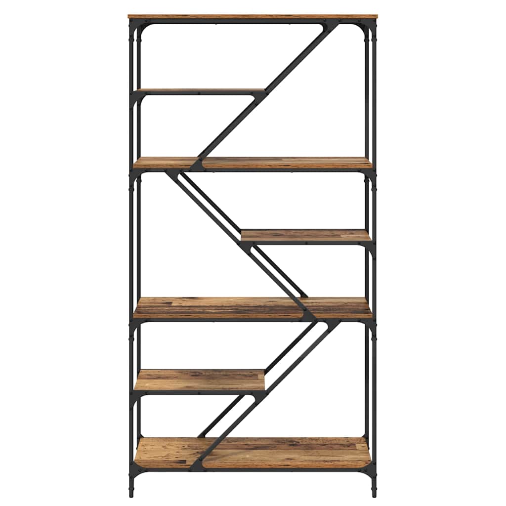 Hyllsystem Gammalt trä 91 x 36 x 176 cm Konstruerat trä