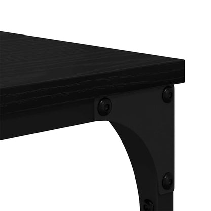 Hyllsystem Svart Ek 91 x 36 x 176 cm Konstruerat trä