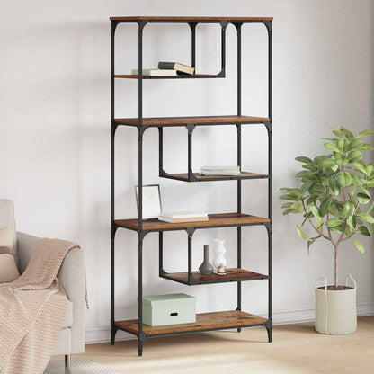 Bokhylla Gammalt trä 81 x 36 x 176 cm Konstruerat trä