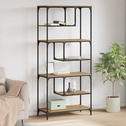 Bokhylla artisan ek 81 x 36 x 176 cm Konstruerat trä