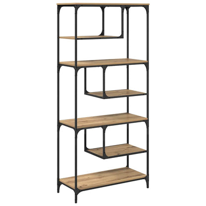 Bokhylla artisan ek 81 x 36 x 176 cm Konstruerat trä