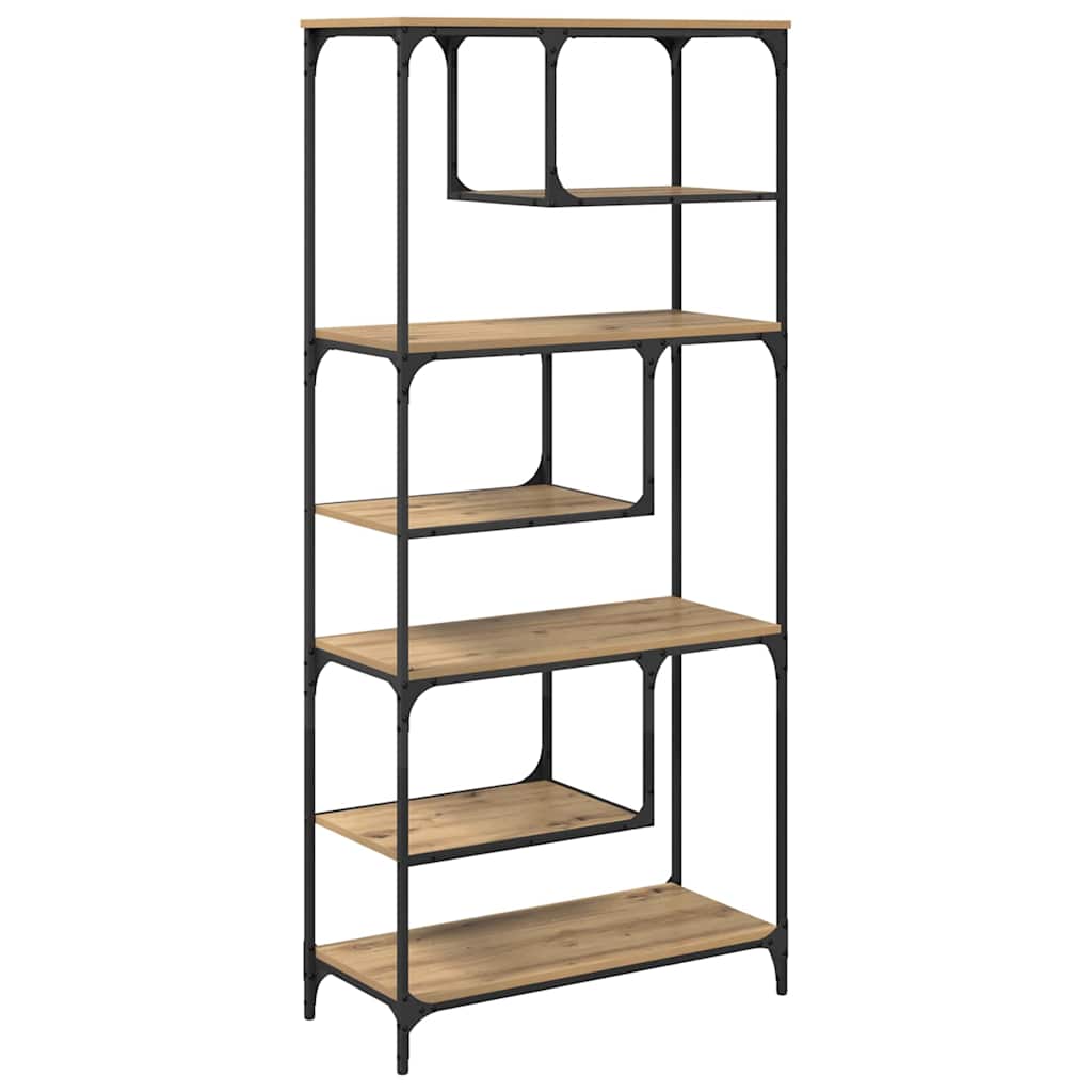 Bokhylla artisan ek 81 x 36 x 176 cm Konstruerat trä