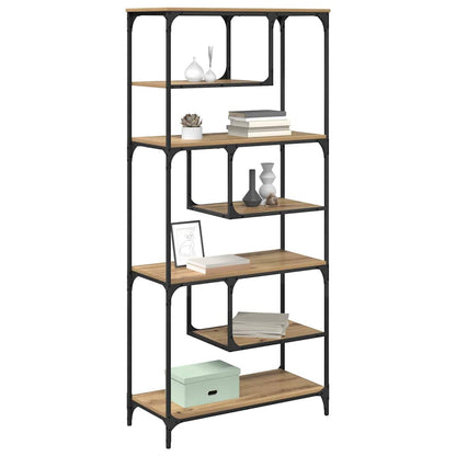 Bokhylla artisan ek 81 x 36 x 176 cm Konstruerat trä