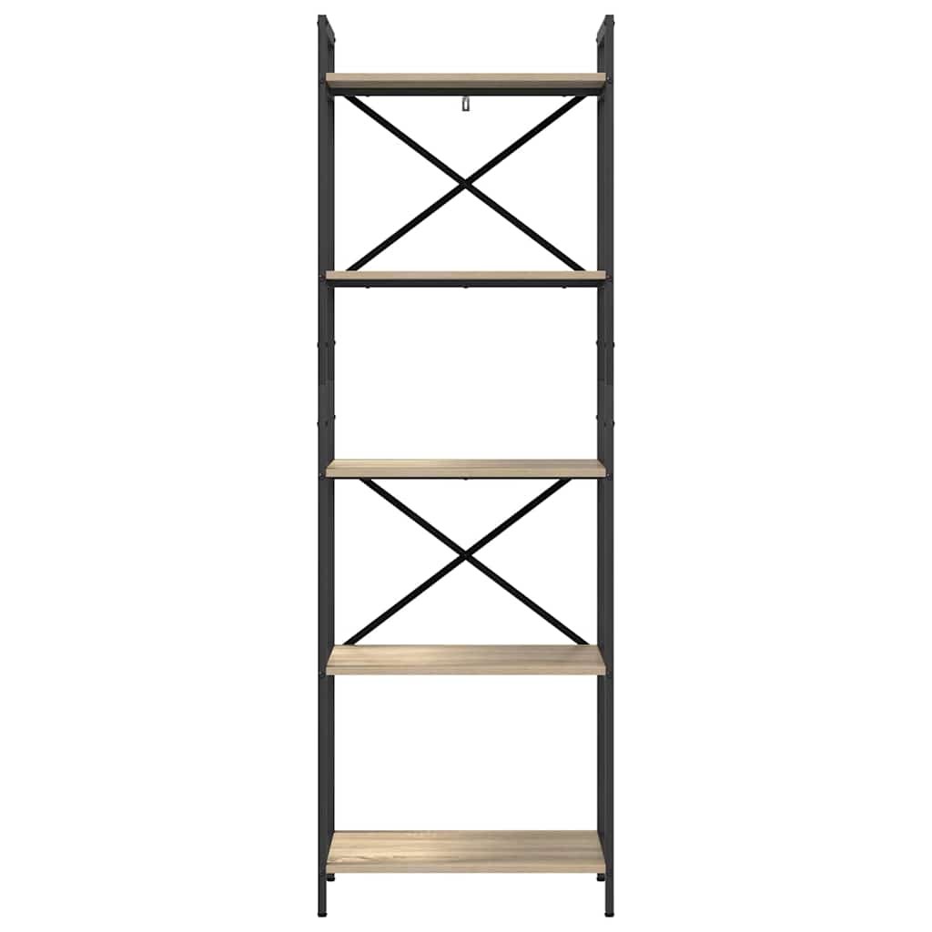 Hyllsystem Sonoma-ek 56 x 34 x 171 cm Konstruerat trä