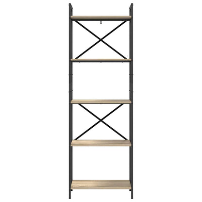 Hyllsystem Sonoma-ek 56 x 34 x 171 cm Konstruerat trä